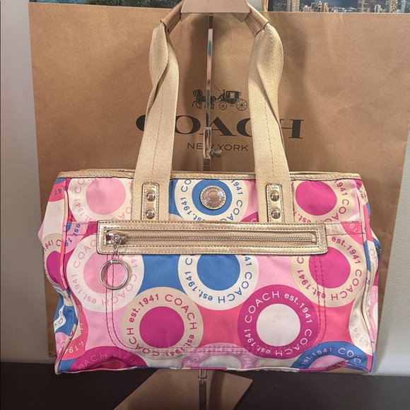 Coach Daisy scarf print purse - Picture 1 of 15